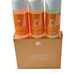 Serious Skincare C Appeal System Vitamin C Micro Peel 3 Step No Wrinkle 0.29 oz.